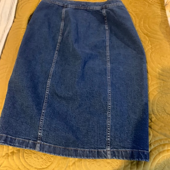 Madewell Front Button Denim Skirt - Picture 2 of 3
